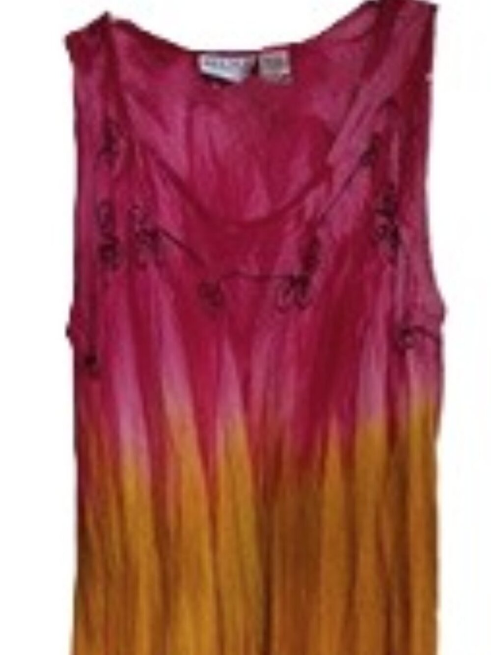 Bright Boho Hippie Crinkled Festival Sun Dress 8/10